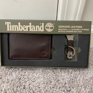 Timberland wallet & bottle opener keychain